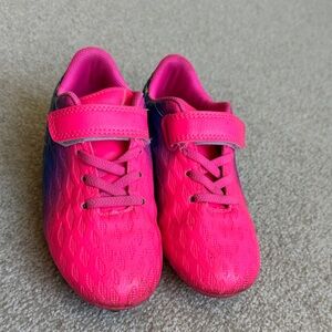 Vibrant Pink Soccer Cleats